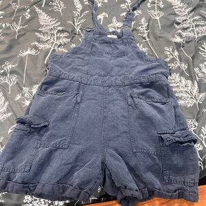 Linen Overall shorts